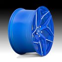 Niche Torsion M268 Anodized Blue Milled Custom Wheels 3